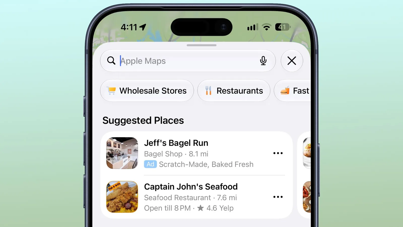 Apple Maps Ads Appear on iPhone; No User Opt-Out Available