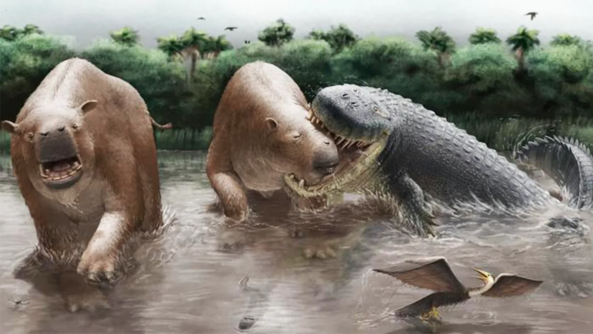 Giant Prehistoric Crocodiles Dominated South American Megawetlands