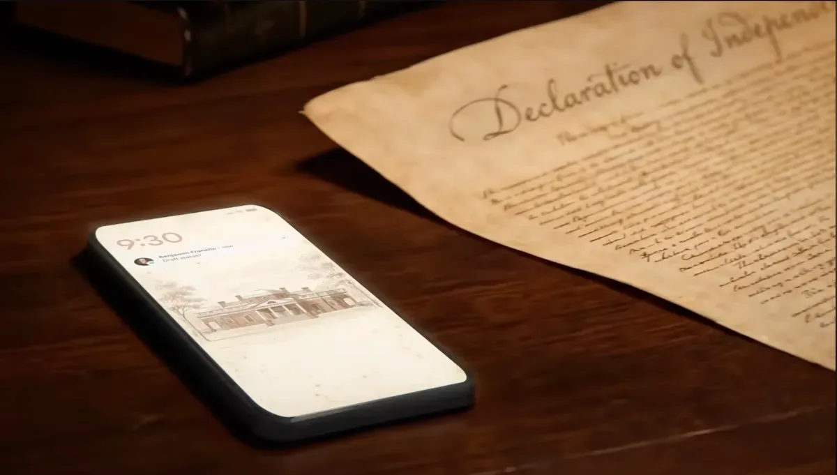 AI in 1776: Google Ad Imagines Declaration Drafted with Modern Tools