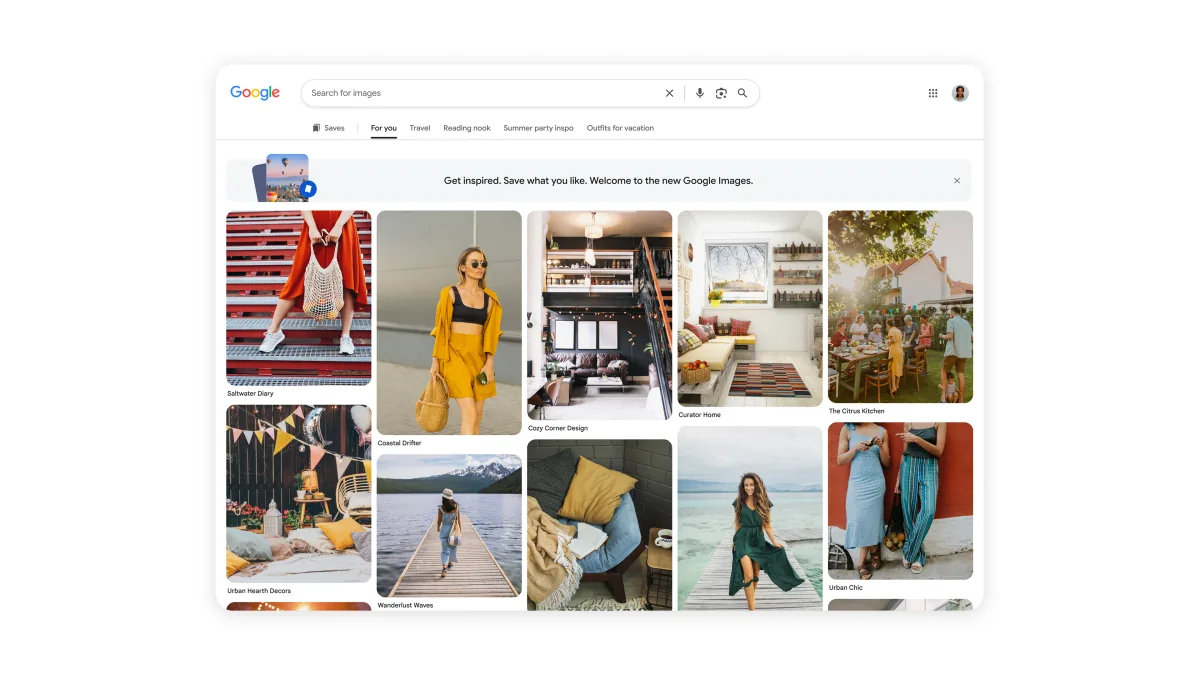 Google Images Redesigns for Discovery, Adds AI Image Generation
