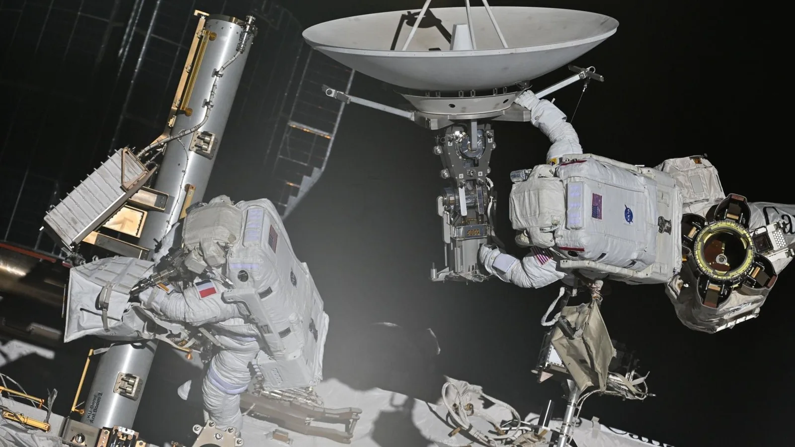 Astronauts Complete Historic ISS Spacewalk to Replace Antenna