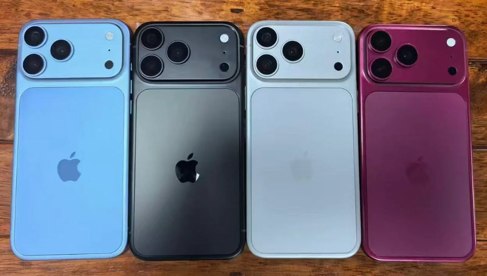 iPhone 18 Pro Dummy Models Showcase New Dark Cherry, Light Blue Colors