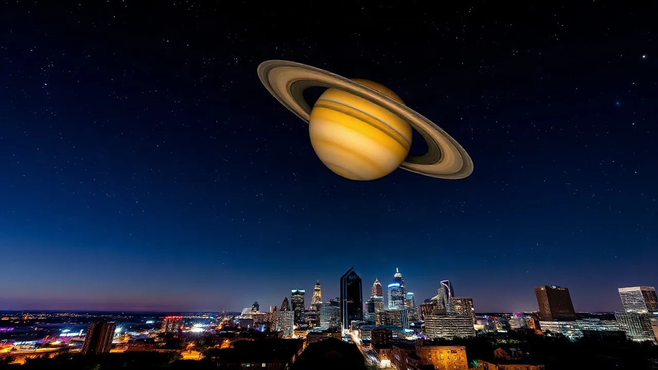 Saturn Shines Brightest Over Kansas City This Weekend