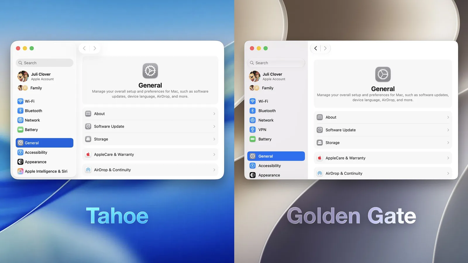 macOS Golden Gate Tweaks Liquid Glass Design for Better Readability
