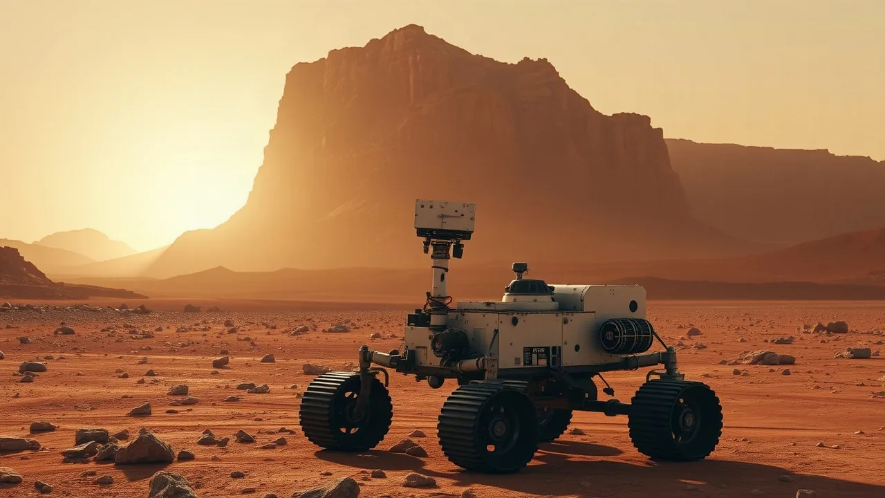Mars Curiosity Rover Captures Stunning Mountain Sunrise