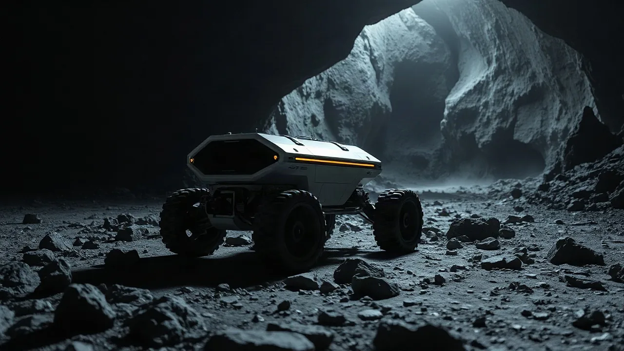 Origami Rover Wheels Aid Moon Lava Tube Exploration