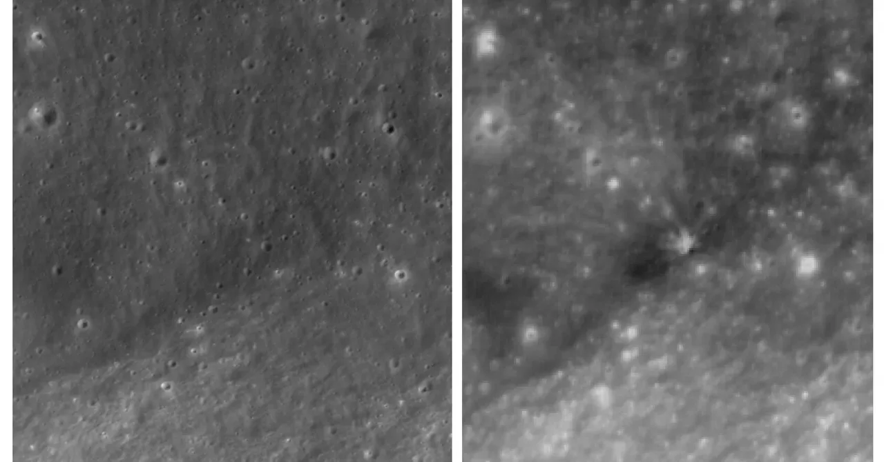 SpaceX Rocket Crater Captured in First Moon Images by Korean Orbiter