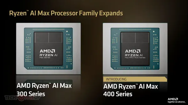 AMD Ryzen AI Max 400 Series Processors Debut with Strix Halo Upgrades