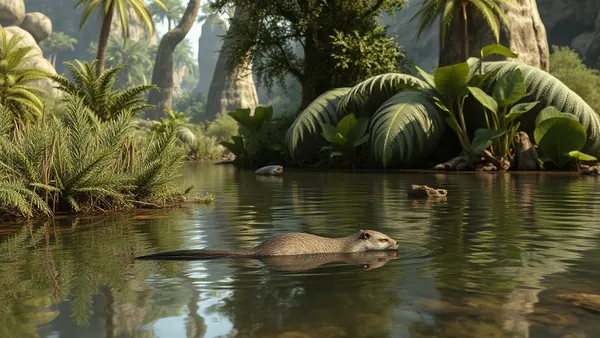 Ancient Otter-like Mammal Swam Mesozoic Rivers, Fossils Reveal
