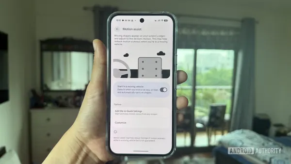 Android 17 Motion Assist Feature Aids Car Sickness Relief