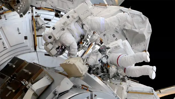 Astronauts Conduct All-Female Spacewalk to Repair ISS Camera, Docking Aid