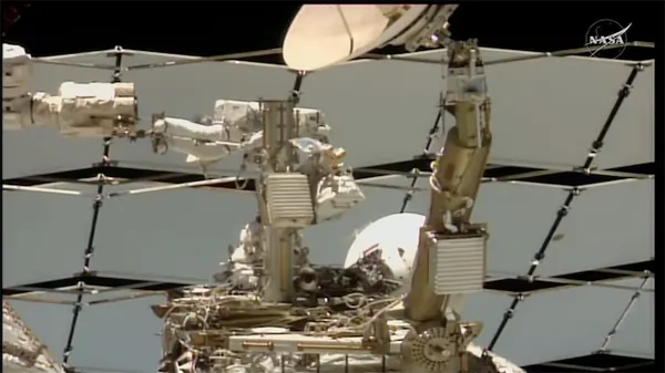 Astronauts Halt ISS Antenna Swap After Spacewalk Runs Long