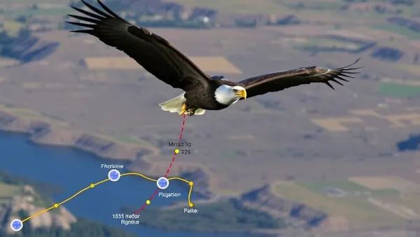 Eagles Migration Tracked by AI and Satellite Technology