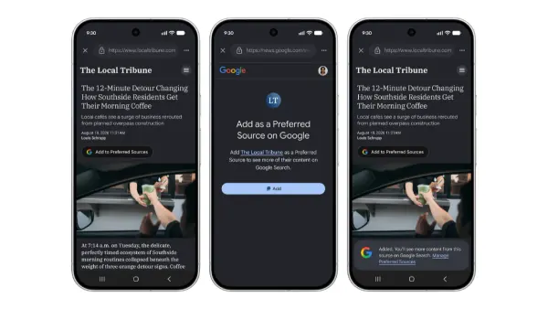 Google Favored Sources Button Aims to Boost Publisher Traffic Amid AI Changes