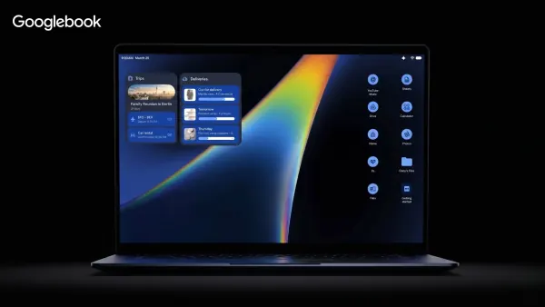 Googlebook Gets True Desktop with App Icons, Gemini Widgets