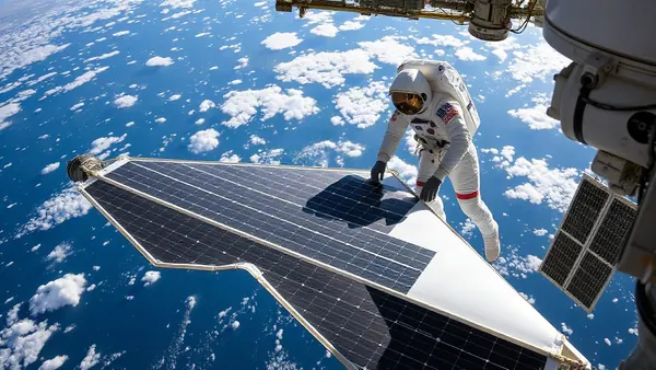 ISS Astronauts Complete Major Solar Array Upgrade