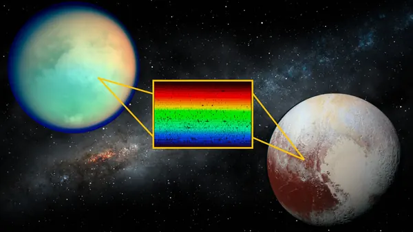 JWST Detects Unknown Substance Signature on Pluto and Titan