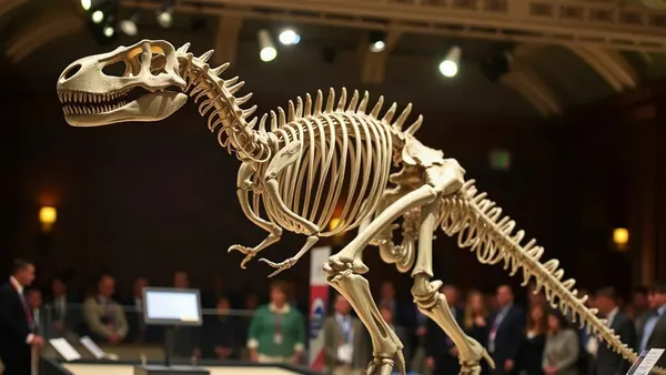 Rare Nanotyrannus Dinosaur Fossil Fetches $47.3M at NYC Auction