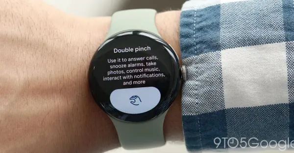 Pixel Watch 5 Adds Customizable Double Pinch Gestures for Music and Alarms
