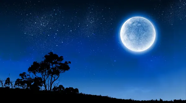 Rare Monthly Blue Moon Illuminates May Night Sky