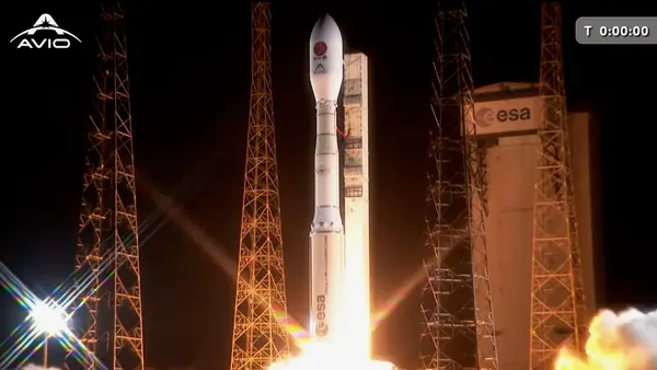 Vega C Rocket Carries European-Chinese Space Weather Satellite SMILE Skyward