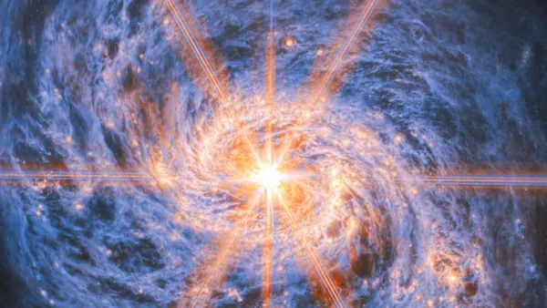 Webb Telescope Captures Messier 77 Galaxy's Bright Core