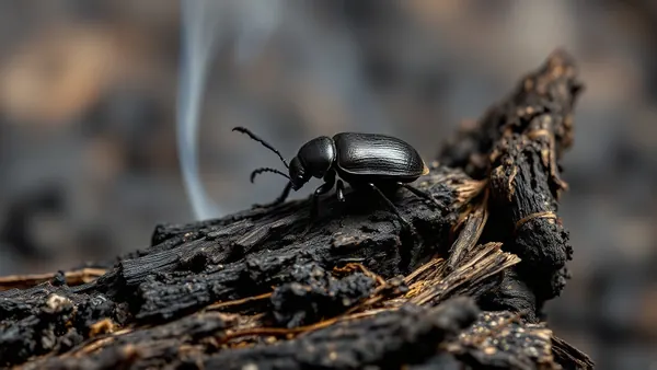 Wildfire Beetles Sense Flames, Race Toward Fires; Ticks Face Danger