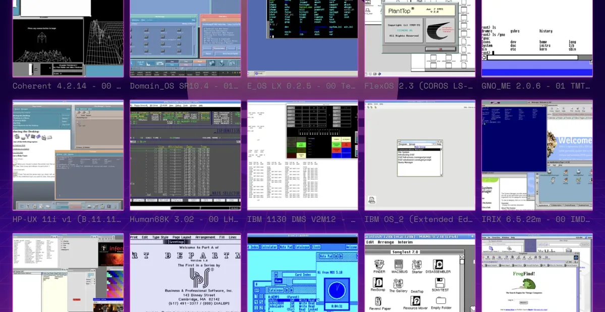 Virtual OS Museum Features 600+ Historic Operating Systems